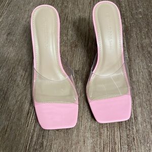 Wild Diva Lounge clear strap sandal - never worn and brand new